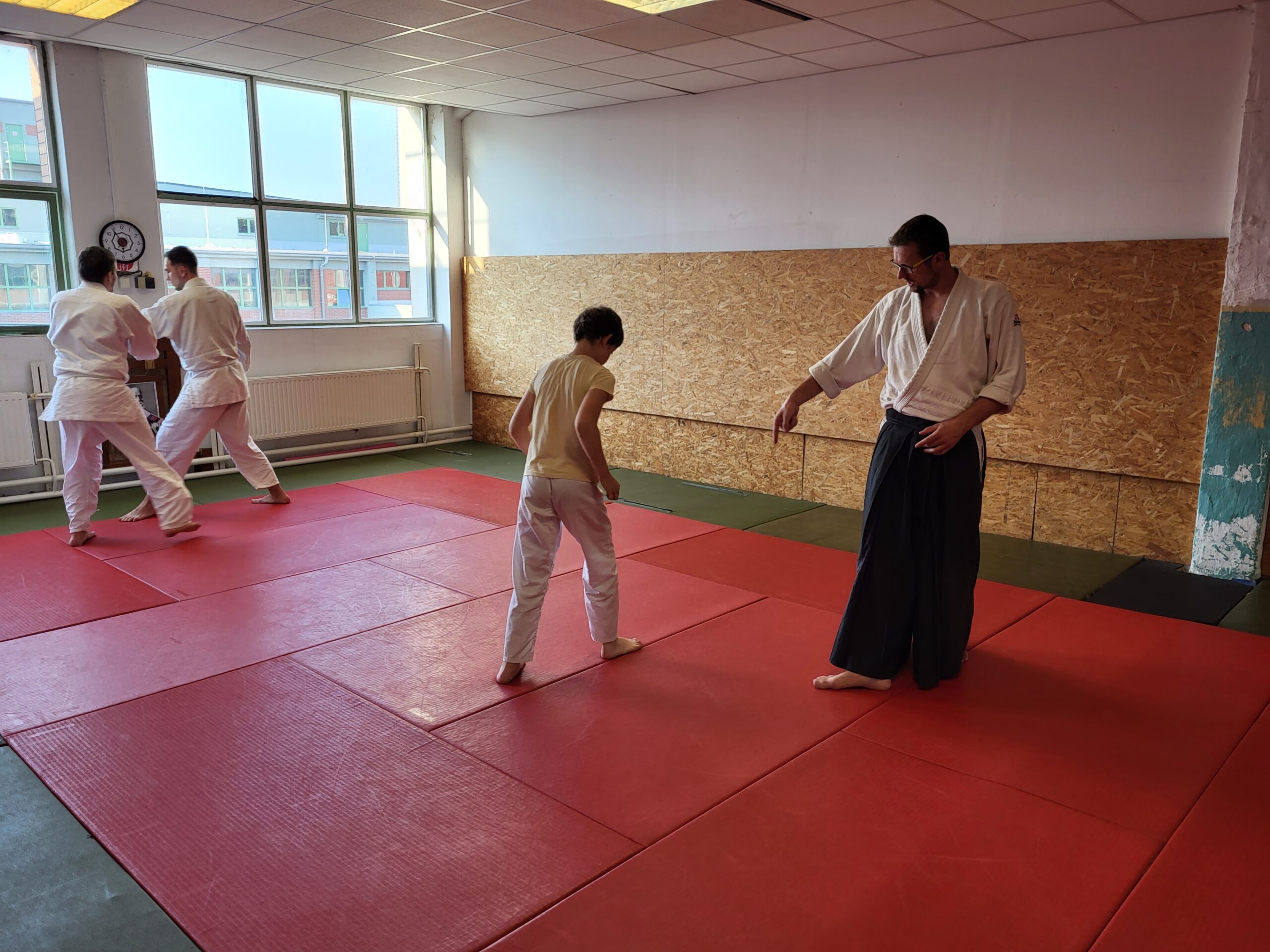 Cvičení v dojo-aikido