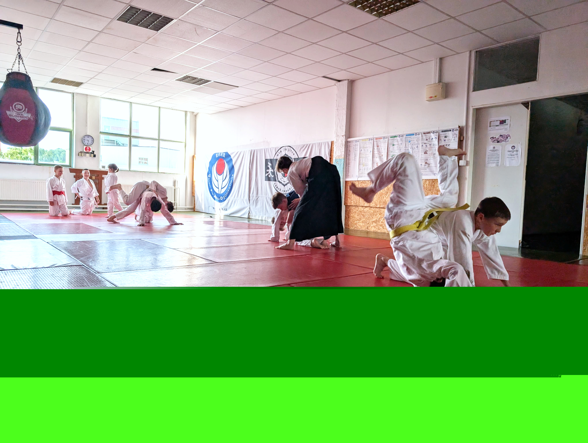 Cvičení v dojo-aikido